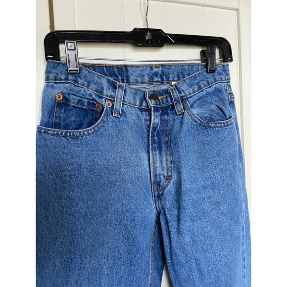 Jordache Womens Jeans Size 7/8 Vintage Blue Denim Tapered Leg 100% Cotton - Picture 6 of 8